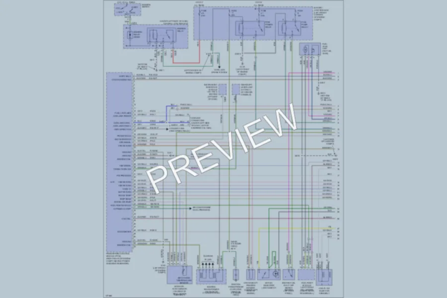 2000 Ford Contour Engine Performance wiring diagram preview