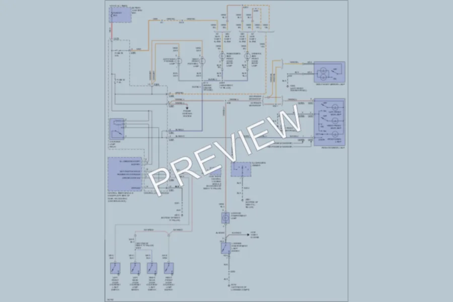 2000 Ford Contour Interior Lights wiring diagram preview