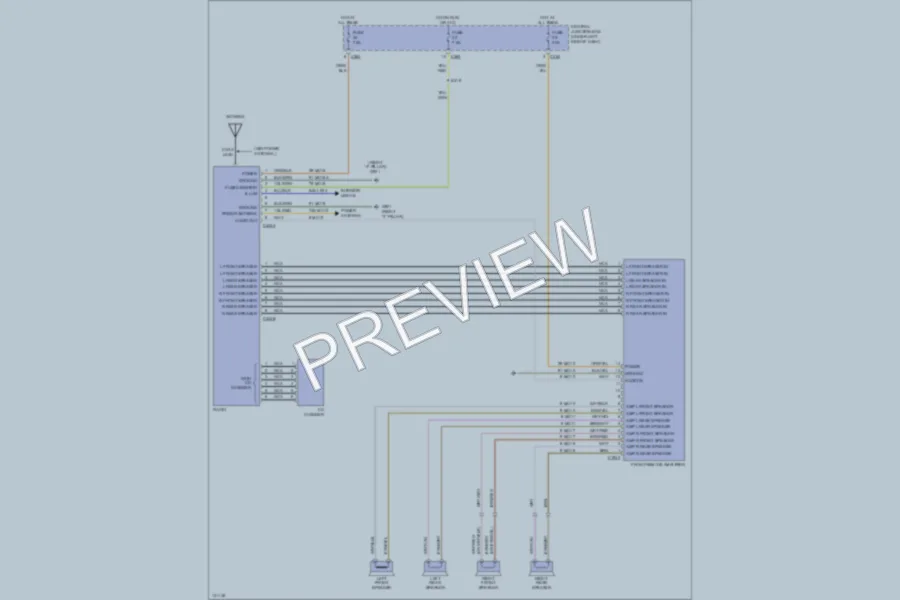 2000 Ford Contour Radio wiring diagram preview