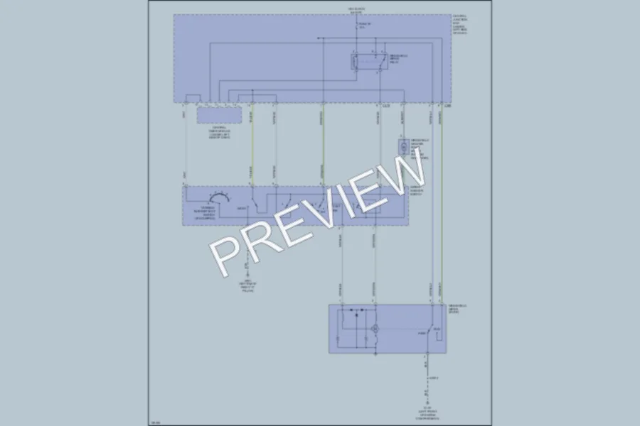 2000 Ford Contour Wiper Washer wiring diagram preview