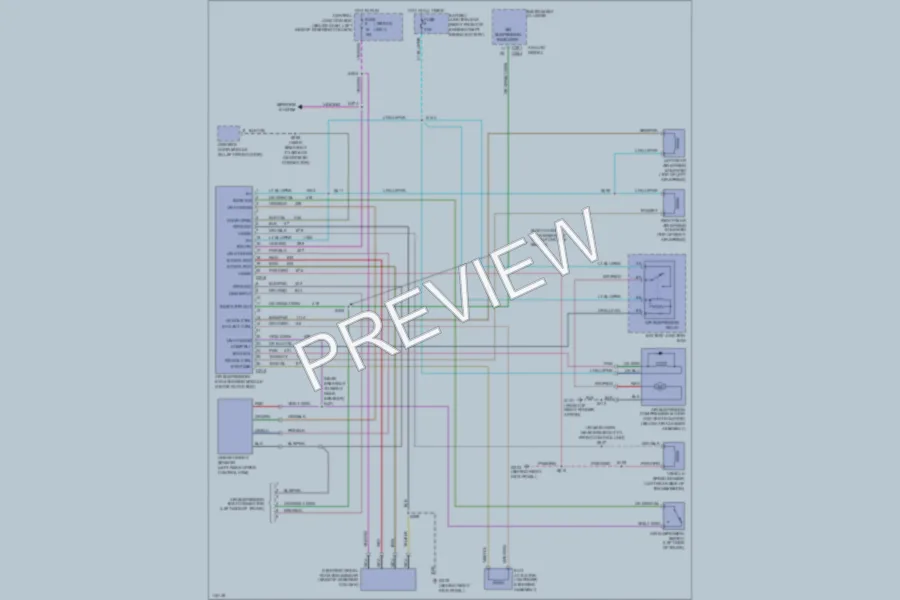 2000 Ford CrownVictoria Electronic Suspension wiring diagram preview