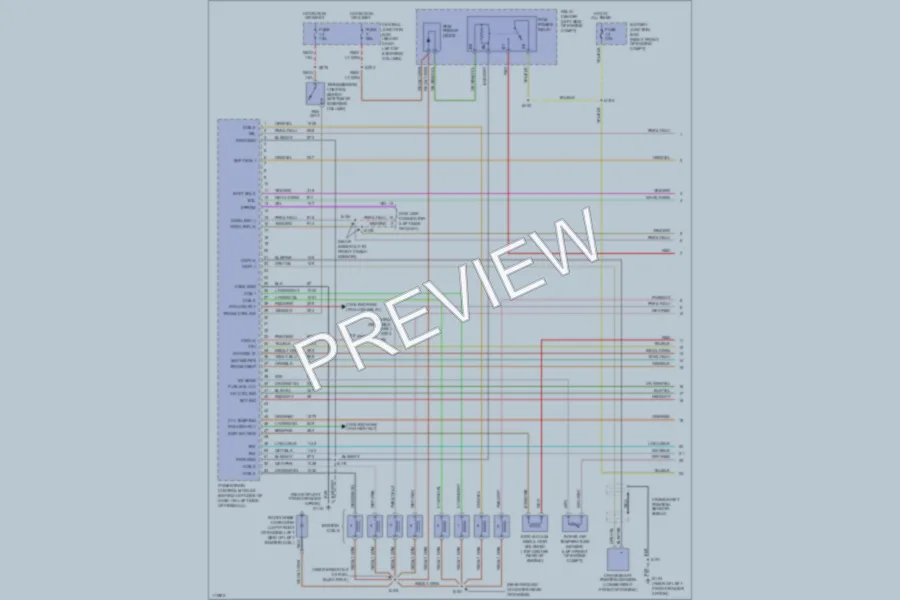 2000 Ford CrownVictoria Engine Performance wiring diagram preview
