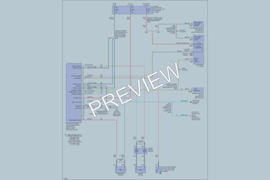 2000 Ford CrownVictoria Supplemental Restraints wiring diagram preview