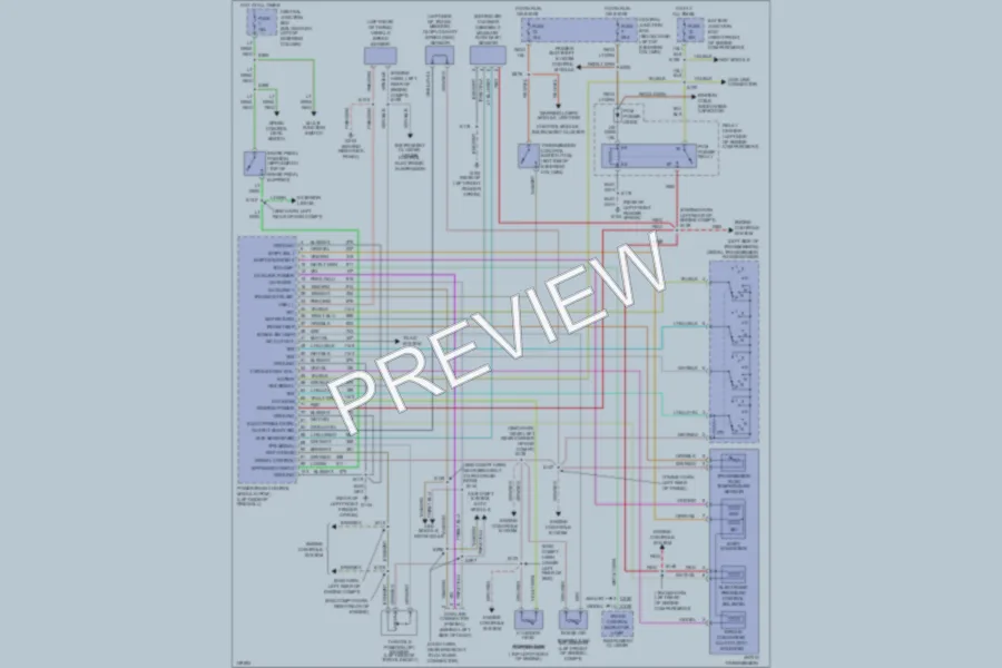2000 Ford CrownVictoria Transmission wiring diagram preview