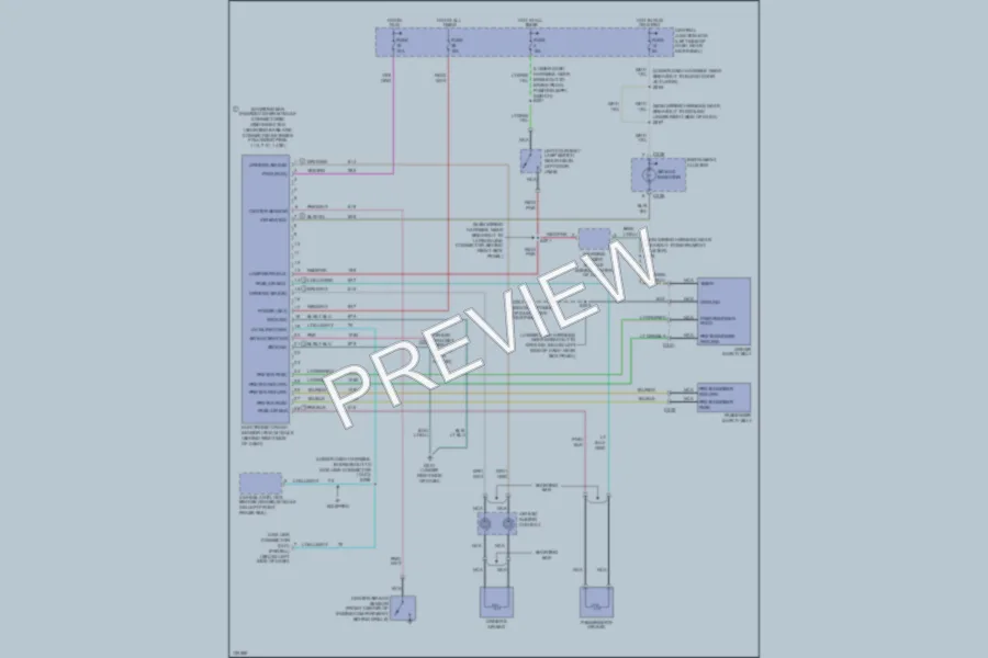 2000 Ford E150 Supplemental Restraints wiring diagram preview