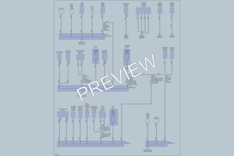 2000 Ford Escort Ground Distribution wiring diagram preview