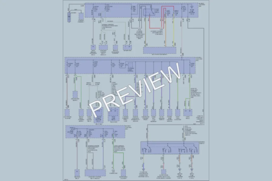2000 Ford Escort Power Distribution wiring diagram preview