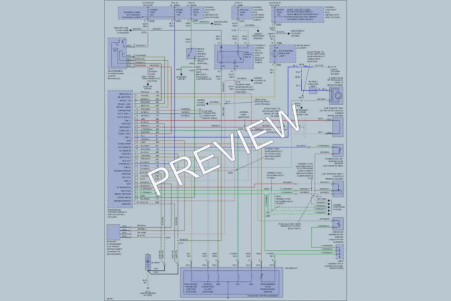 2000 Ford Escort Transmission wiring diagram preview