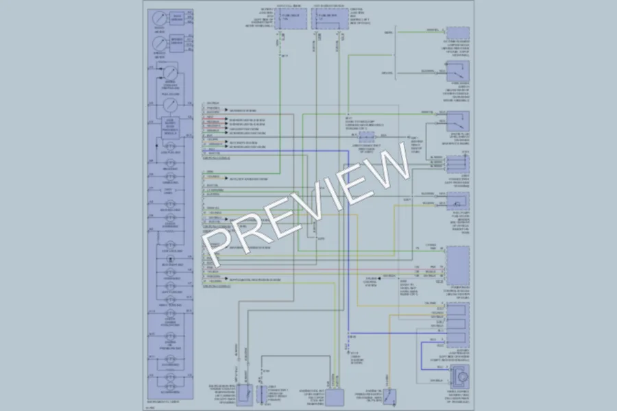 2000 Ford EscortZX2 Instrument Cluster wiring diagram preview
