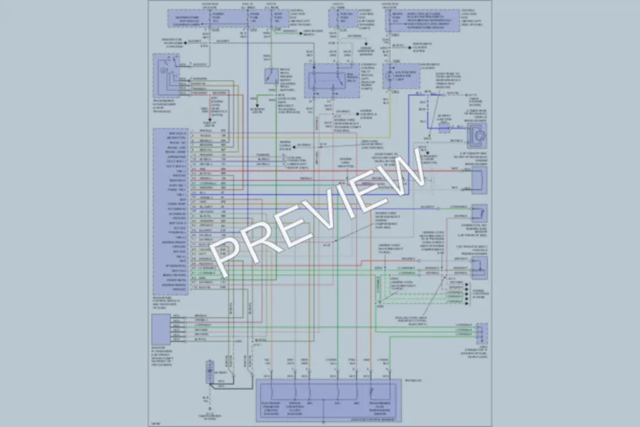 2000 Ford EscortZX2 Transmission wiring diagram preview