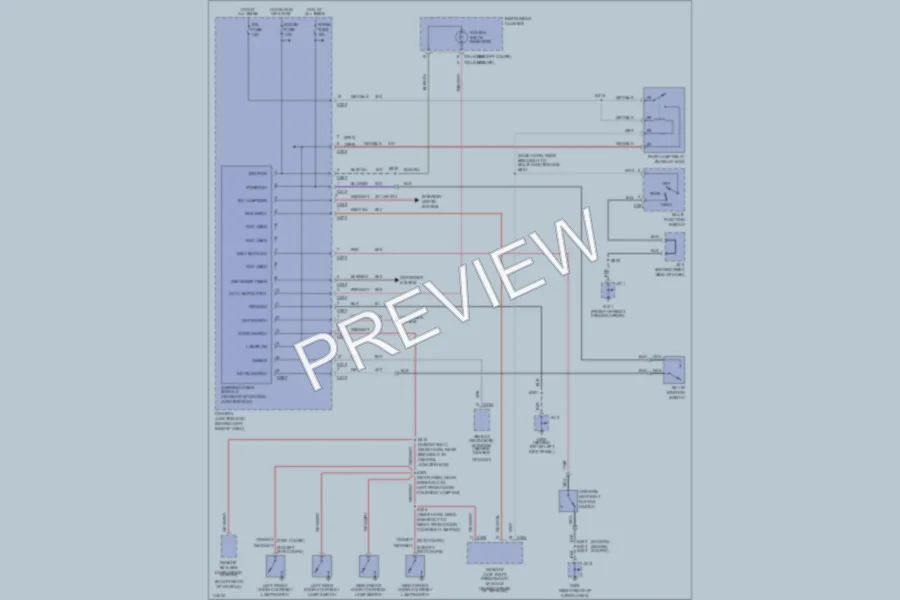 2000 Ford EscortZX2 Warning Systems wiring diagram preview