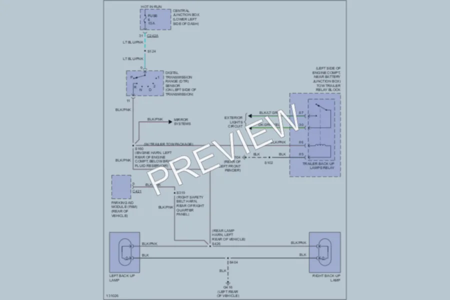 2000 Ford Excursion Exterior Lights wiring diagram preview