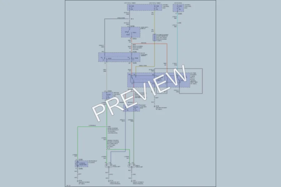 2000 Ford Excursion Headlights wiring diagram preview