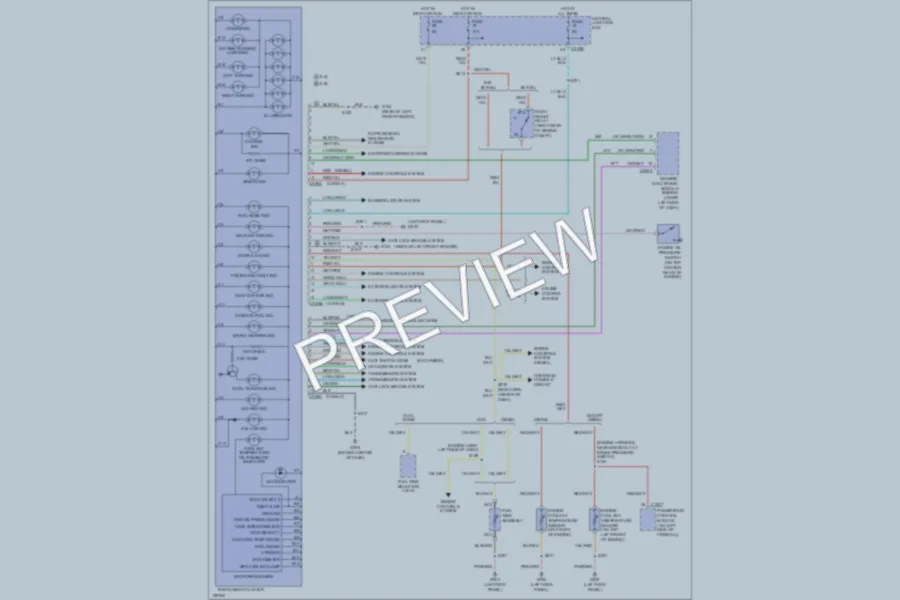 2000 Ford Excursion Instrument Cluster wiring diagram preview