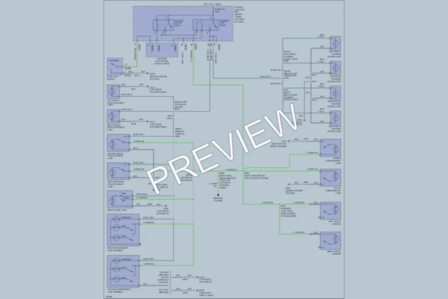 2000 Ford Excursion Interior Lights wiring diagram preview