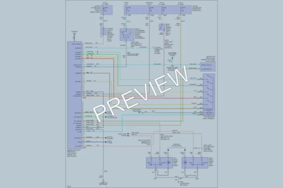 2000 Ford Expedition Anti Theft wiring diagram preview