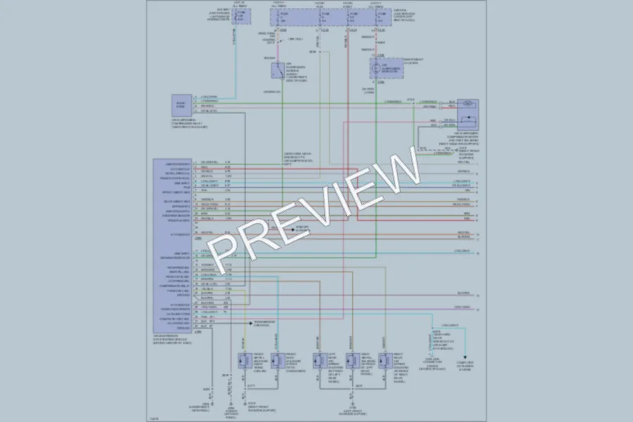 2000 Ford Expedition Electronic Suspension wiring diagram preview
