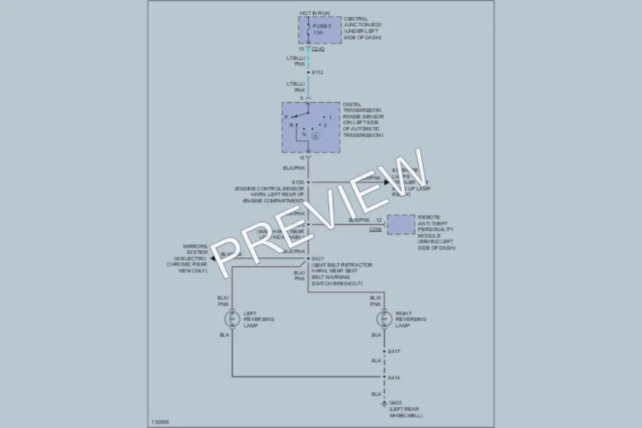 2000 Ford Expedition Exterior Lights wiring diagram preview