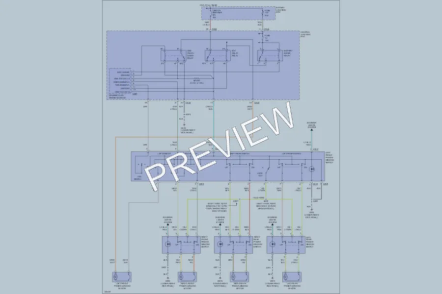 2000 Ford Expedition Power Windows wiring diagram preview