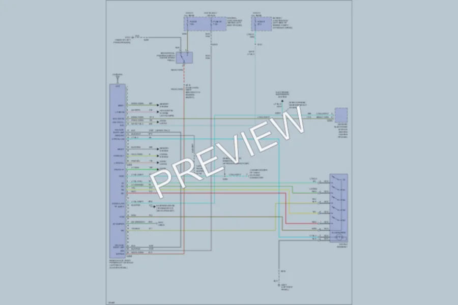 2000 Ford Explorer Anti Theft wiring diagram preview