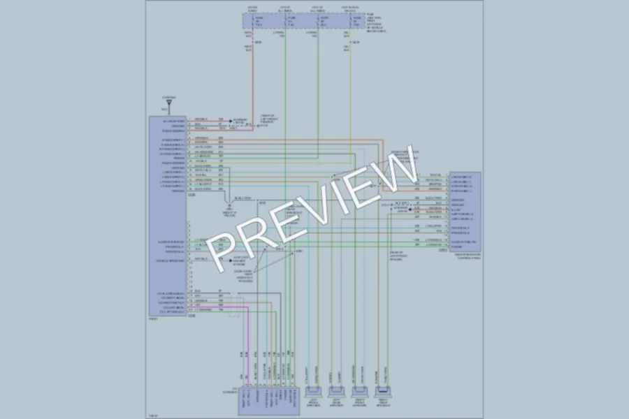 2000 Ford Explorer Radio wiring diagram preview