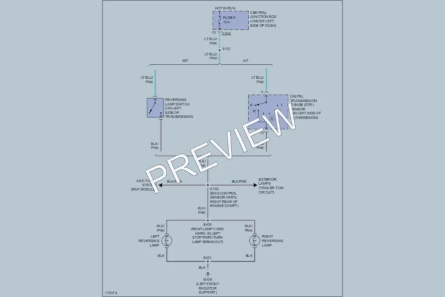 2000 Ford F150 Exterior Lights wiring diagram preview