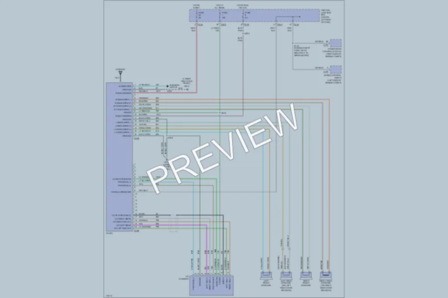 2000 Ford F150 Radio wiring diagram preview