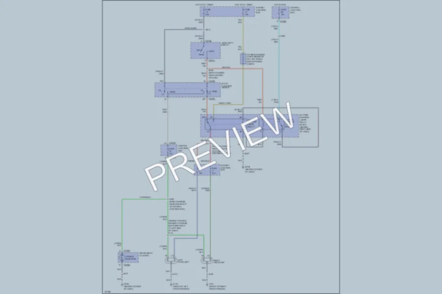 2000 Ford F350 Super Duty Headlights wiring diagram preview