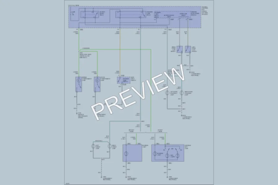 2000 Ford F150 Interior Lights wiring diagram preview