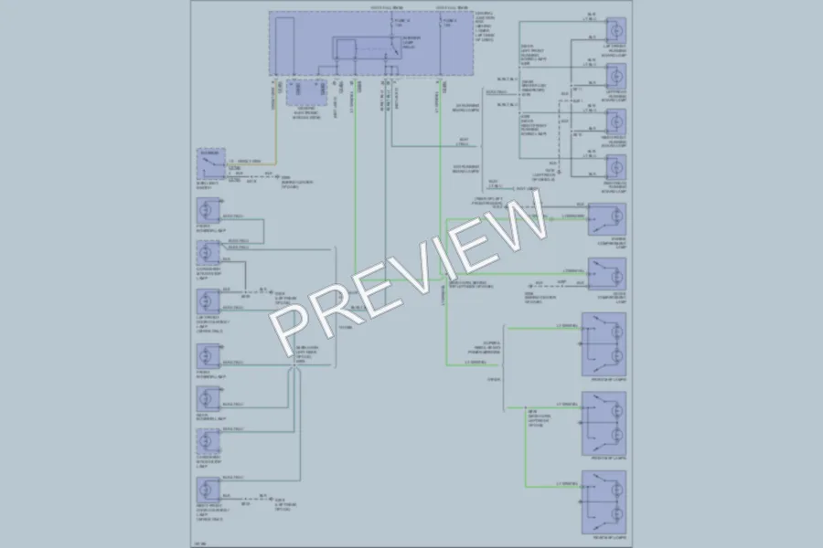 2000 Ford F350 Super Duty Interior Lights wiring diagram preview
