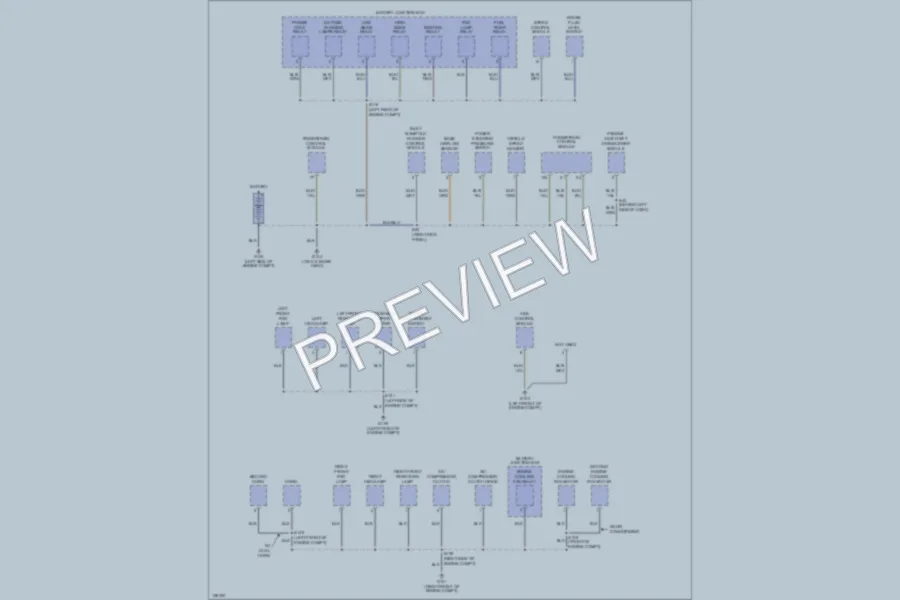 2000 Ford Focus Ground Distribution wiring diagram preview