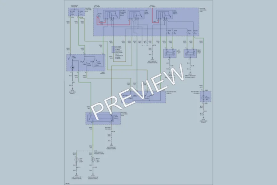 2000 Ford Focus Headlights wiring diagram preview