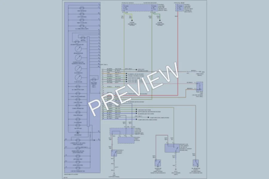 2000 Ford Focus Instrument Cluster wiring diagram preview