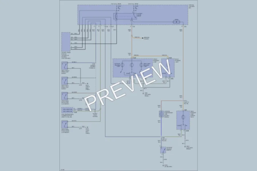 2000 Ford Focus Interior Lights wiring diagram preview