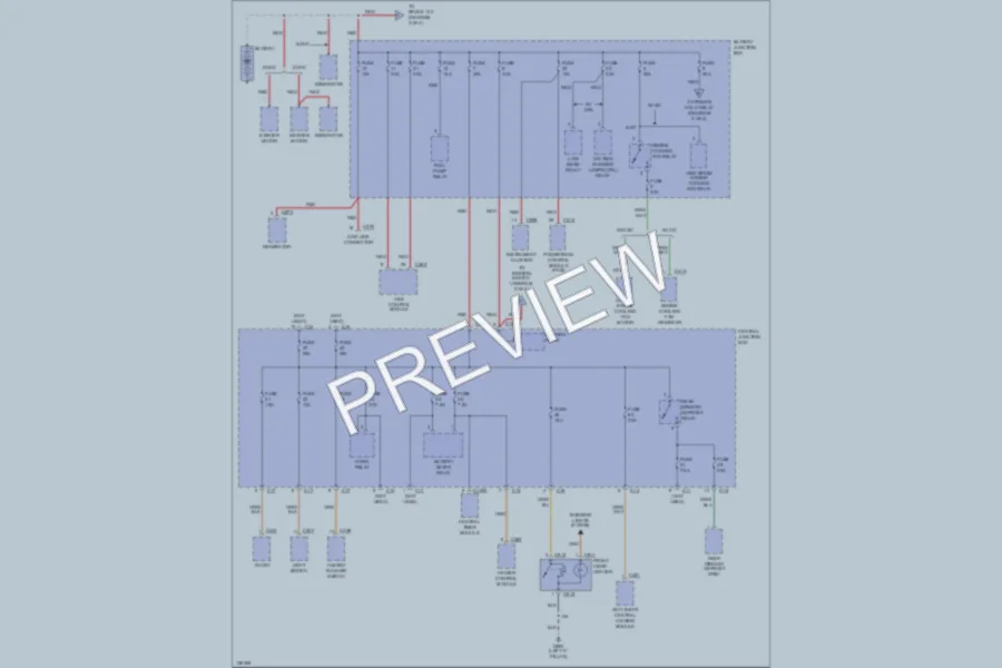 2000 Ford Focus Power Distribution wiring diagram preview