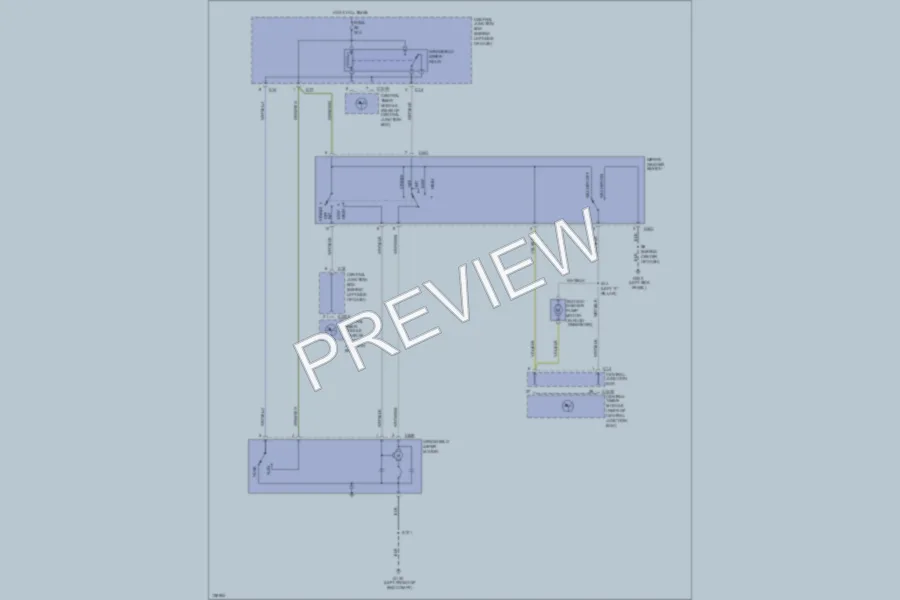 2000 Ford Focus Wiper Washer wiring diagram preview