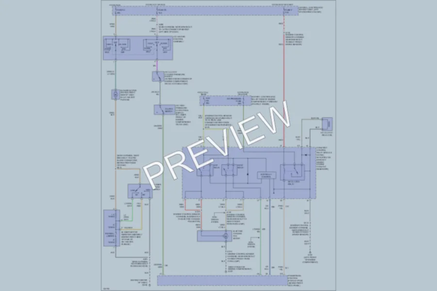 2000 Ford Mustang Air Conditioning wiring diagram preview