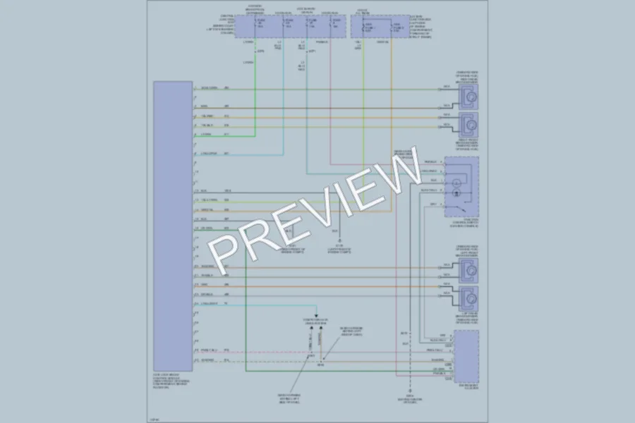 2000 Ford Mustang Anti Lock Brakes wiring diagram preview