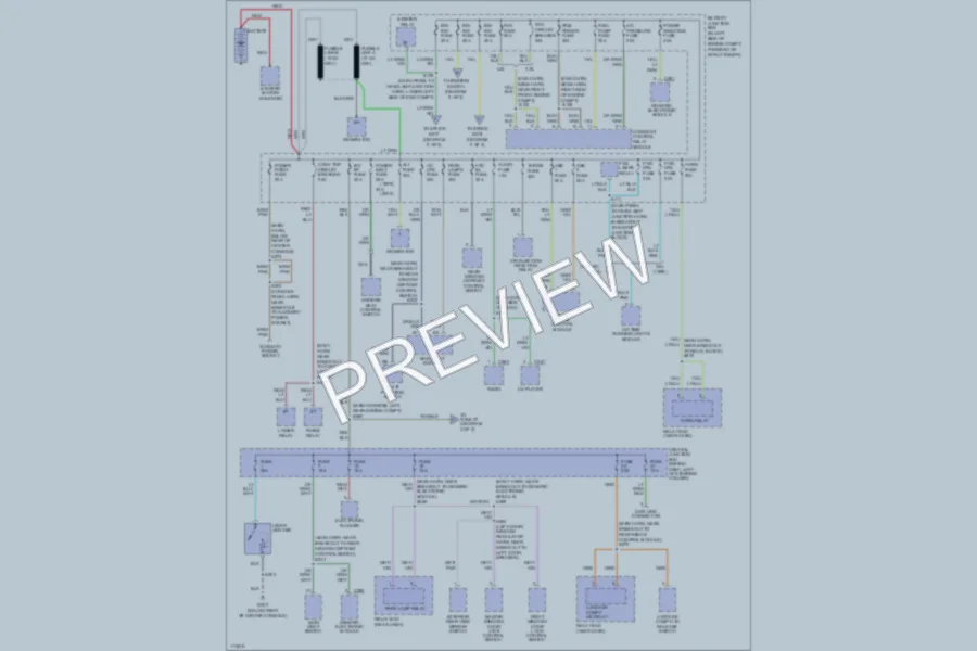 2000 Ford Mustang Power Distribution wiring diagram preview