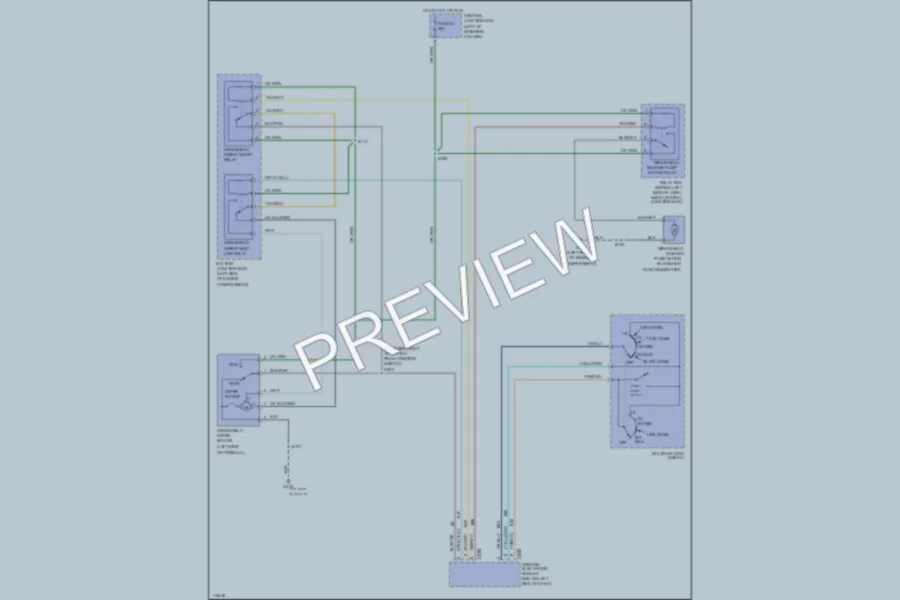 2000 Ford Mustang Wiper Washer wiring diagram preview
