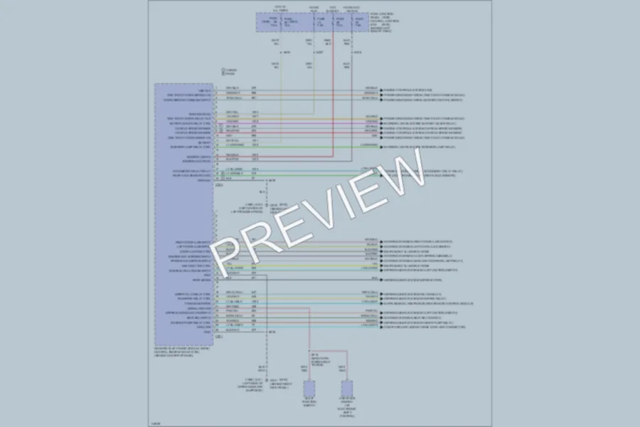 2000 Ford Ranger Body Computer wiring diagram preview