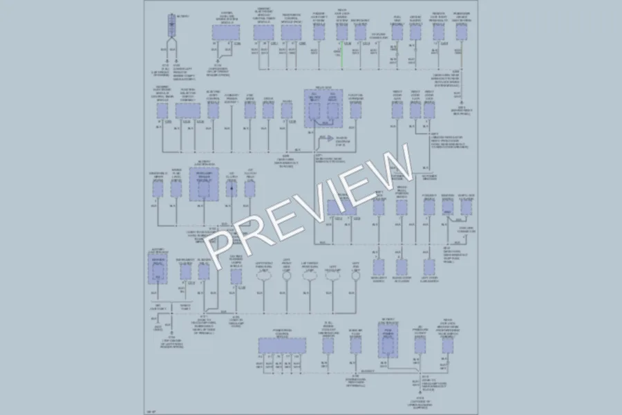 2000 Ford Ranger Ground Distribution wiring diagram preview