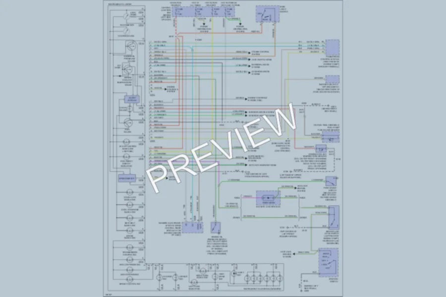 2000 Ford Ranger Instrument Cluster wiring diagram preview