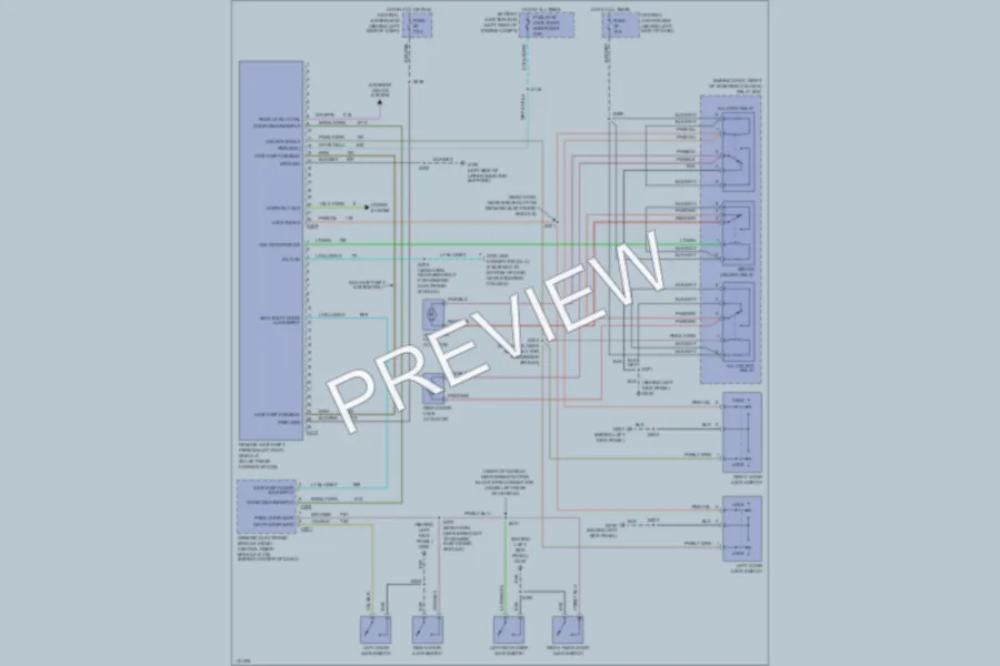 2000 Ford Ranger Power Door Locks wiring diagram preview