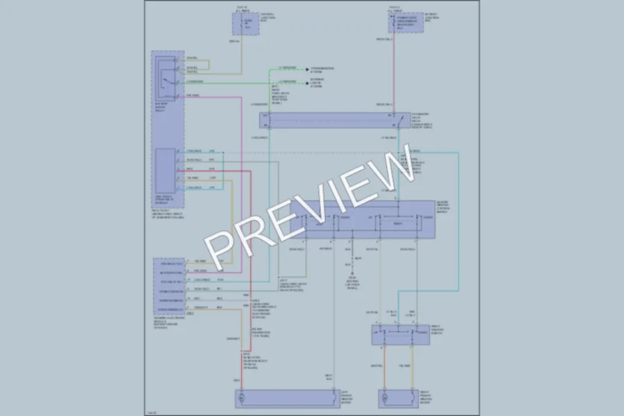 2000 Ford Ranger Power Windows wiring diagram preview