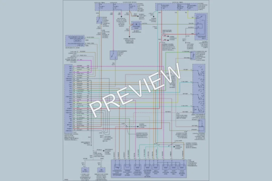 2000 Ford Ranger Transmission wiring diagram preview