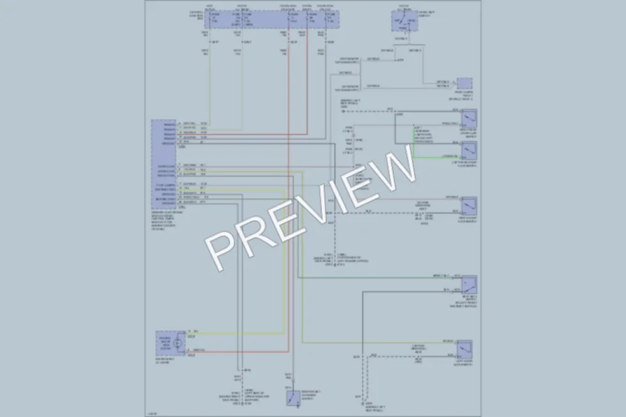 2000 Ford Ranger Warning Systems wiring diagram preview