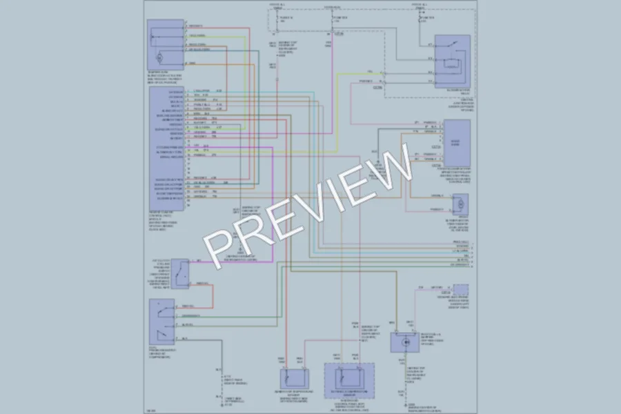 2000 Ford Taurus Air Conditioning wiring diagram preview
