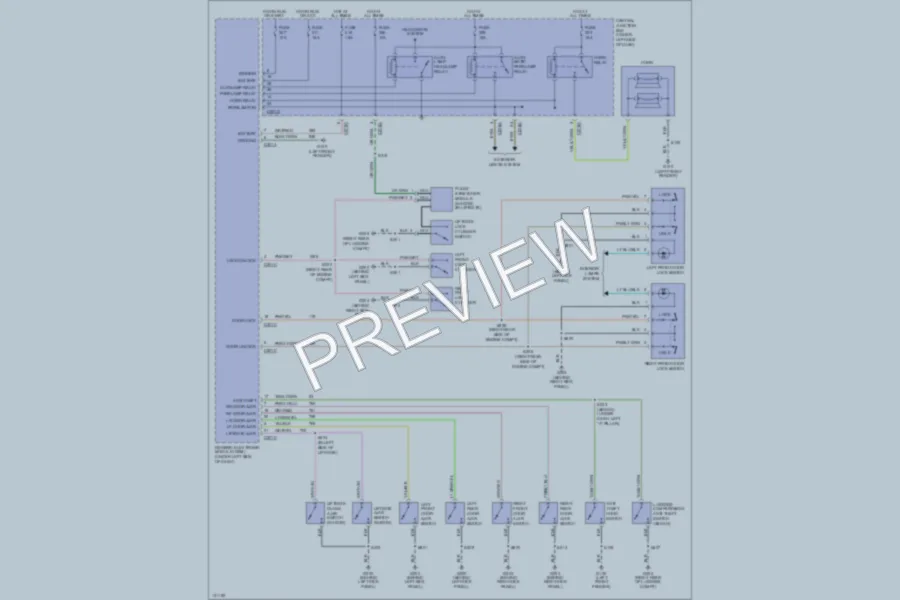 2000 Ford Taurus Anti Theft wiring diagram preview