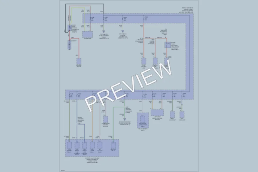 2000 Ford Taurus Power Distribution wiring diagram preview